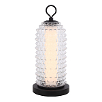 Настольная лампа с прозрачным факутрным стеклянным плафоном Sonora варинант исполнения - 1 | Loft Concept в Кирове