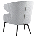 Современное мягкое кресло на металлических ножках Rakush Grey варинант исполнения - 4 | Loft Concept в Кирове