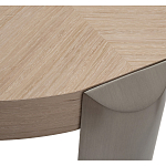 Столик журнальный круглый со светлым шпоном Light Veneer Table варинант исполнения - 2 | Loft Concept в Кирове