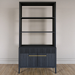 Стеллаж Primo с ящиками Черный дуб  варинант исполнения - 1 | Loft Concept в Кирове