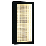 Светодиодное прямоугольное бра из металла черного цвета Lattice Lux варинант исполнения - 1 | Loft Concept в Кирове