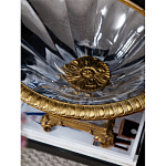 Чаша из прозрачного стекла с бронзовым рельефным ободком Eden Garden варинант исполнения - 4 | Loft Concept в Кирове