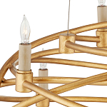 Люстра золотая в форме спирали Fancy Pattern варинант исполнения - 1 | Loft Concept в Кирове