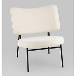 Мини-кресло District Lounge букле белый варинант исполнения - 1 | Loft Concept в Кирове