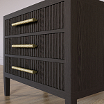 Тумба Primo  с тремя ящиками шпон темный орех варинант исполнения - 4 | Loft Concept в Кирове