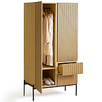 Шкаф с геометрическим рисунком на дверцах Anders Light Wood варинант исполнения - 4 | Loft Concept в Кирове