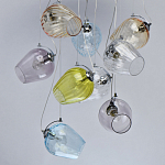 Люстра каскадная с 9-ю разноцветными стеклянными плафонами Kaleido варинант исполнения - 4 | Loft Concept в Кирове