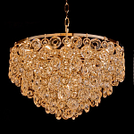 Люстра каскадная с подвесками в форме колец Galaxy of Light варинант исполнения - 1 | Loft Concept в Кирове