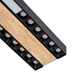 Потолочный светильник черный GAVIN WOOD 1 варинант исполнения - 2 | Loft Concept в Кирове