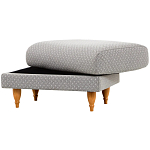 Мягкий пуф на деревянных ножках Garner Pouf Light варинант исполнения - 6 | Loft Concept в Кирове