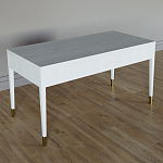 Письменный стол Elsa Dreams White Шпон дерево с двумя ящиками варинант исполнения - 5 | Loft Concept в Кирове