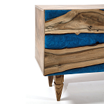 Стильный Буфет лофт 4 двери Cabinet Crimson River фасад эпоксидная смола  варинант исполнения - 3 | Loft Concept в Кирове