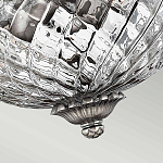 Потолочный светильник с чашеобразным плафоном из толстого волнообразного стекла и широким узорчатым основанием Hinkley варинант исполнения - 7 | Loft Concept в Кирове