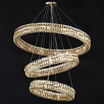 Хрустальная Люстра Элизабет из трех колец Золото  варинант исполнения - 1 | Loft Concept в Кирове