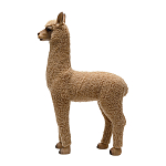Декоративная статуя с мягкой шерстью Brown Alpaca варинант исполнения - 2 | Loft Concept в Кирове