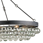 Люстра большая овальная с подвесными стеклянными элементами Impressive Profile варинант исполнения - 1 | Loft Concept в Кирове