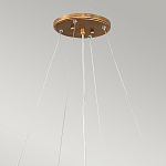 Люстра подвесная золотого цвета с металлическим сетчатым основанием и стеклянными каплевидными подвесками Hinkley варинант исполнения - 11 | Loft Concept в Кирове