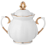 Чайный сервиз из фарфора со стразами на 6 персон 15 предметов Shine Porcelain варинант исполнения - 2 | Loft Concept в Кирове