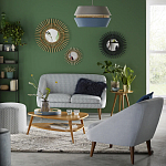 Кресло с черно-белым принтом Pauley Black White Armchair варинант исполнения - 5 | Loft Concept в Кирове