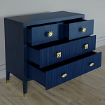 Бельевой Комод с 4 ящиками Elsa Dreams Blue варинант исполнения - 2 | Loft Concept в Кирове