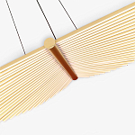 Люстра в виде распахнутых крыльев из тонких металлических планок Flight of Freedom варинант исполнения - 5 | Loft Concept в Кирове