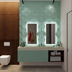 Гипсовая 3D панель с принтографией PM-24 варинант исполнения - 1 | Loft Concept в Кирове