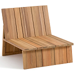 Уличное кресло из массива акации Trivett Wooden Chair варинант исполнения - 5 | Loft Concept в Кирове