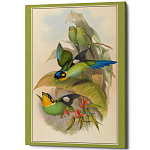 Постер на холсте с изображением птиц Blooming Birds Poster варинант исполнения - 5 | Loft Concept в Кирове