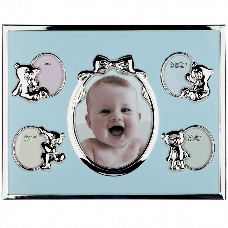 Фоторамка детская Childhood Corner Sun 5 фото Серебристый Голубой Розовый в Кирове | Loft Concept 