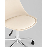 Офисный стул на металлическом основании EGGERY Beige пластик варинант исполнения - 2 | Loft Concept в Кирове