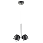 Подвесной светильник черный с 2-мя плафонами Pendant lamp Black варинант исполнения - 1 | Loft Concept в Кирове