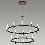 Люстра подвесная с двумя круглыми ярусами и цилиндрическими плафонами Arnaut Light варинант исполнения - 3 | Loft Concept в Кирове