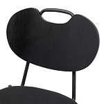 Стул с мягким сиденьем черный Stool Loft Black варинант исполнения - 6 | Loft Concept в Кирове