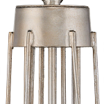 Люстра серебряного цвета с изогнутыми элементами каркаса Twisted Iron Chandelier варинант исполнения - 3 | Loft Concept в Кирове