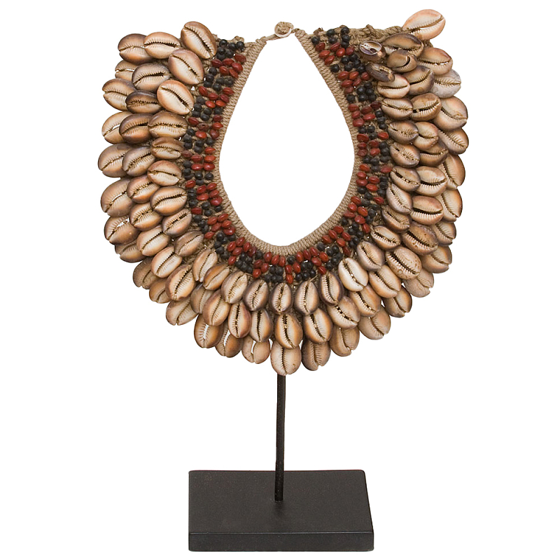 Этническое ожерелье из ракушек на подставке Ethnic Necklace Brown Shells Коричневый Красный Черный Этническое ожерелье из ракушек на подставке Ethnic Necklace Brown Shells Коричневый Красный Черный в Кирове | Loft Concept