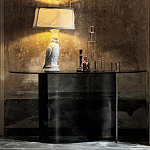 Консоль дымчатого цвета с изогнутым основанием Arabesque варинант исполнения - 3 | Loft Concept в Кирове