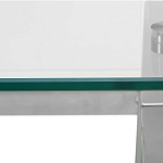 Стол письменный с прозрачной столешницей Corporate Identity варинант исполнения - 3 | Loft Concept в Кирове