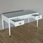 Письменный стол Elsa Dreams White Шпон дерево с двумя ящиками варинант исполнения - 3 | Loft Concept в Кирове