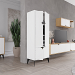 Комод белый с 4-мя дверцами на металлических ножках SPARK MULTIPURPOSE CABINET WHITE варинант исполнения - 8 | Loft Concept в Кирове