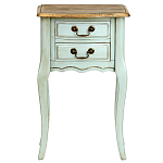 Прикроватная тумба из массива березы светло-бирюзовая Montmartre Provence Bedside Table варинант исполнения - 2 | Loft Concept в Кирове