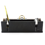 Настольный письменный набор из белого мрамора и змеевика Marble Accessory варинант исполнения - 3 | Loft Concept в Кирове