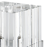 Бра серебряное с фактурным прозрачным абажуром Optical Crystal варинант исполнения - 1 | Loft Concept в Кирове