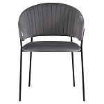 Стул в велюре серого цвета Horizon варинант исполнения - 2 | Loft Concept в Кирове