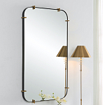 Зеркало настенное в черной металлической раме Mirror Cardinal варинант исполнения - 4 | Loft Concept в Кирове