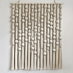 Панно на стену из хлопковых нитей White Morse Wall Hanging  варинант исполнения - 4 | Loft Concept в Кирове