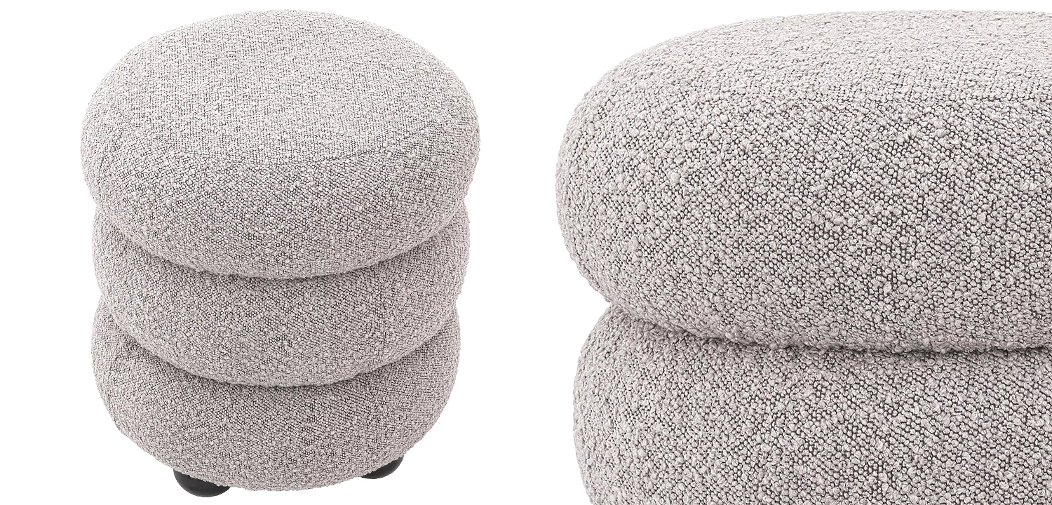 Пуф Eichholtz Stool Tulum Grey Пуф Eichholtz Stool Tulum Grey - Loft-Concept в Кирове