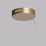 Люстра подвесная круглая золотого цвета с белыми изогнутыми световыми линиями Luke Lampco Tracer Lamp варинант исполнения - 11 | Loft Concept в Кирове