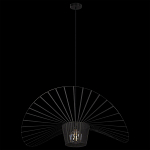 Подвесной светильник чёрного цвета с металлическим каркасом в форме веера Friture Vertigo Pendant варинант исполнения - 4 | Loft Concept в Кирове