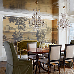 Обои ручная роспись Monuments of Paris Roberts on antique scenic Xuan paper варинант исполнения - 1 | Loft Concept в Кирове