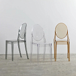 Прозрачный стул с серым оттенком LOUIS GHOST CHAIR варинант исполнения - 8 | Loft Concept в Кирове